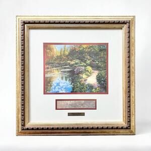 2004 Howard Behrens “Giverny Path” Professionally Framed Small Print 17” w/COA